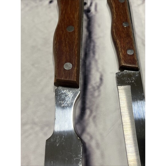 Maxam Precision Hollow Ground Fine Stainless Steel Carving Chef Knives and Fork - Picture 5 of 6